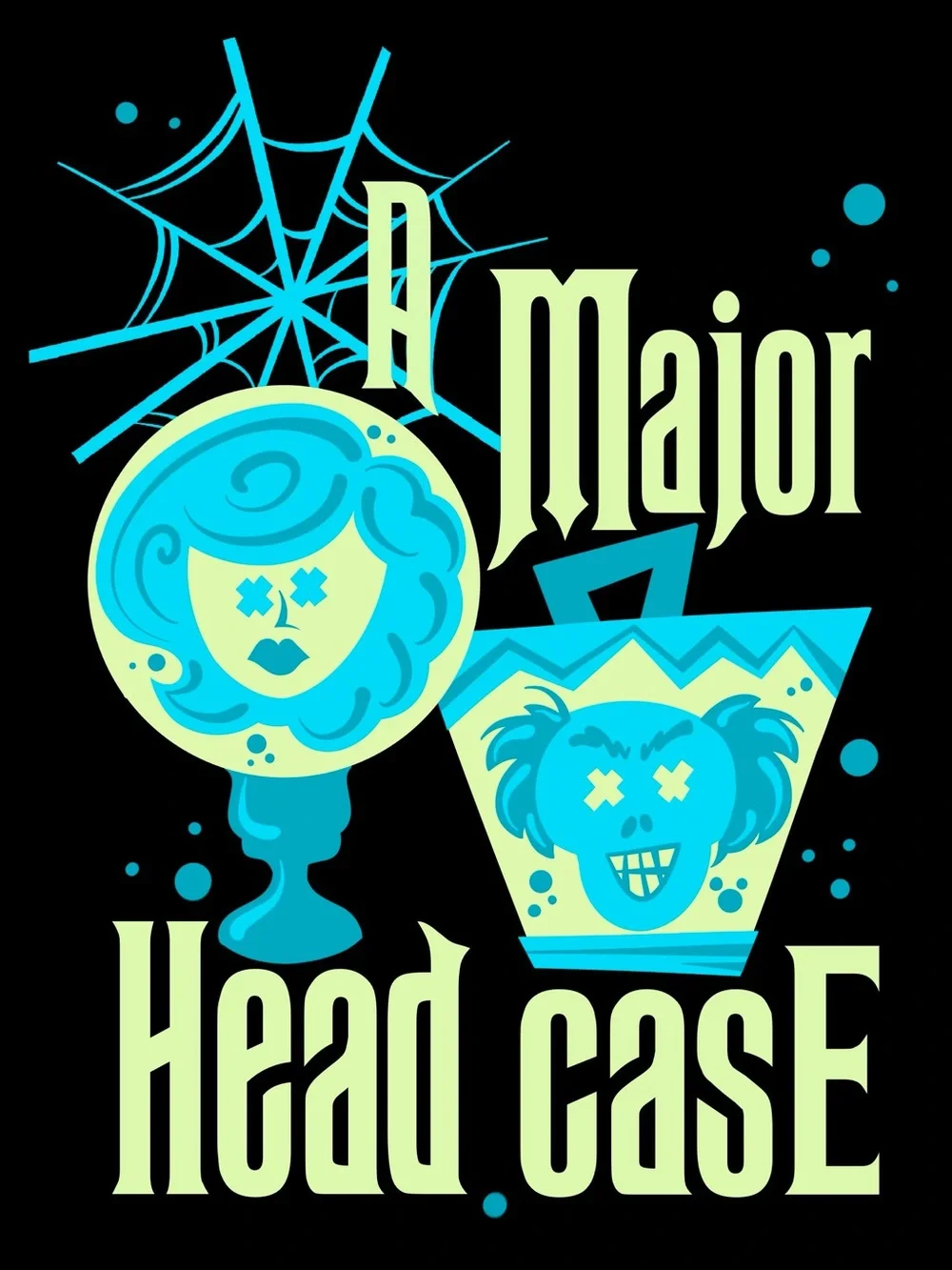 Haunted Mansion “A Major HeadCase” Glow in the Dark Tee |Disney Inspired| medium